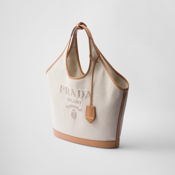 Prada Cream and Tan Tote Large Bag - Picture 8 of 12